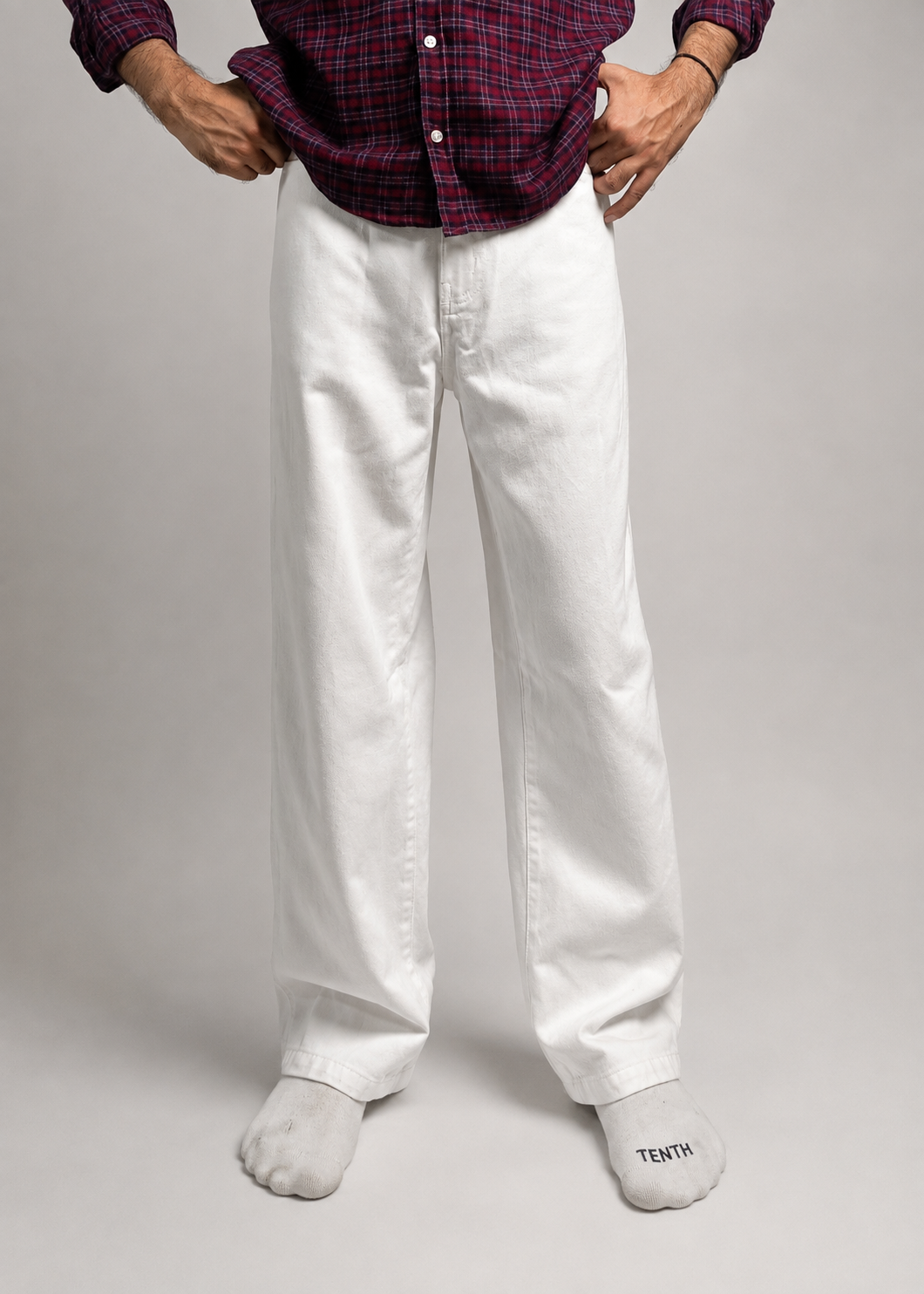 Classic White Relaxed-Fit Pant