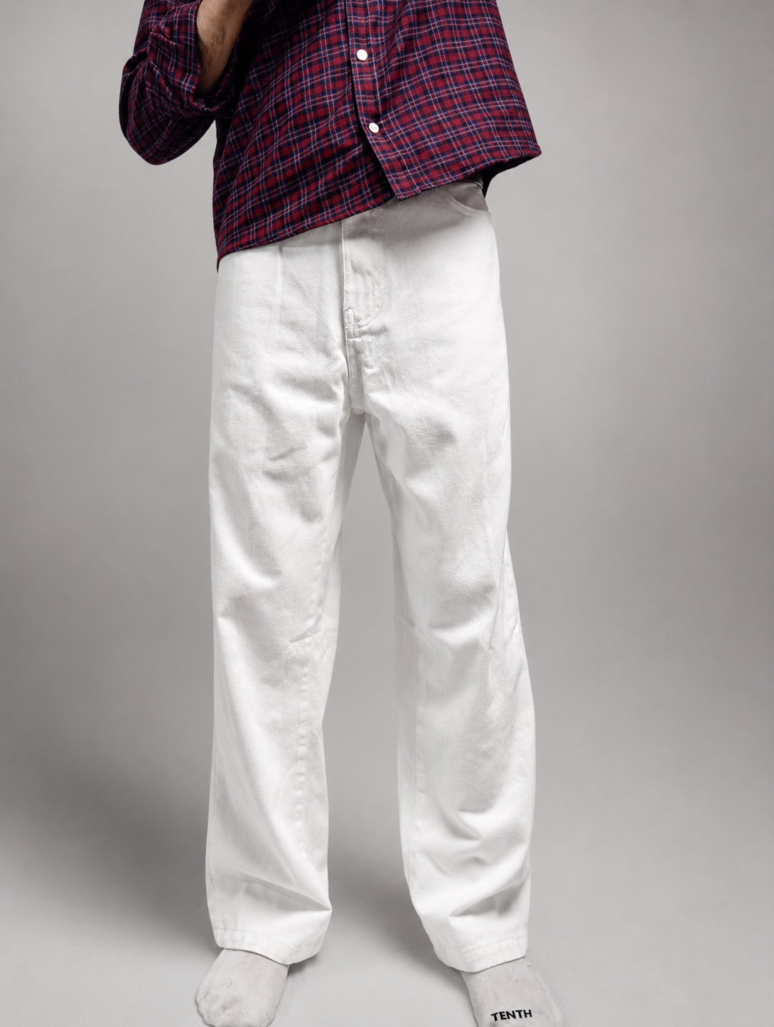 Classic White Relaxed-Fit Pant