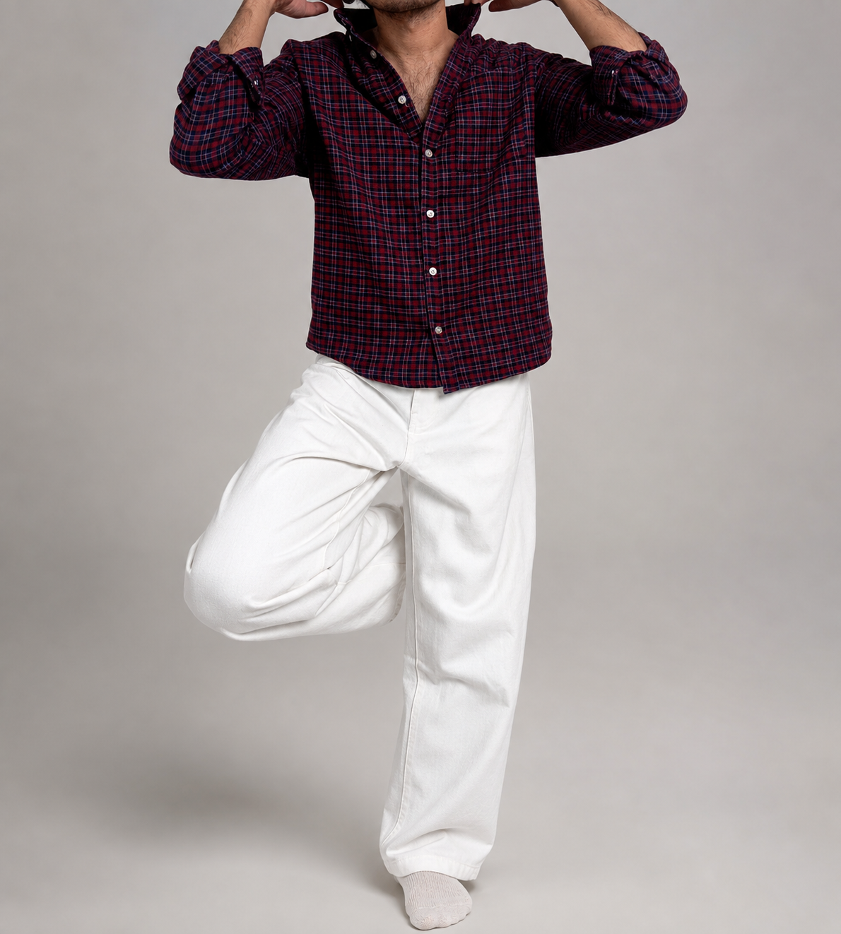 Classic White Relaxed-Fit Pant