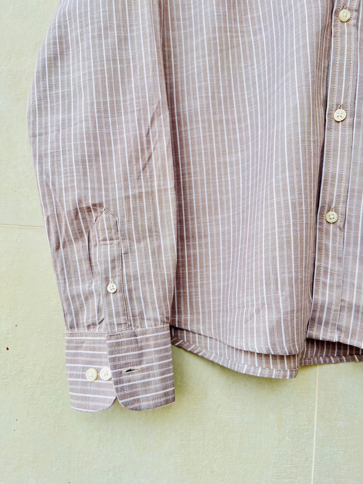 Beige Striped Shirt